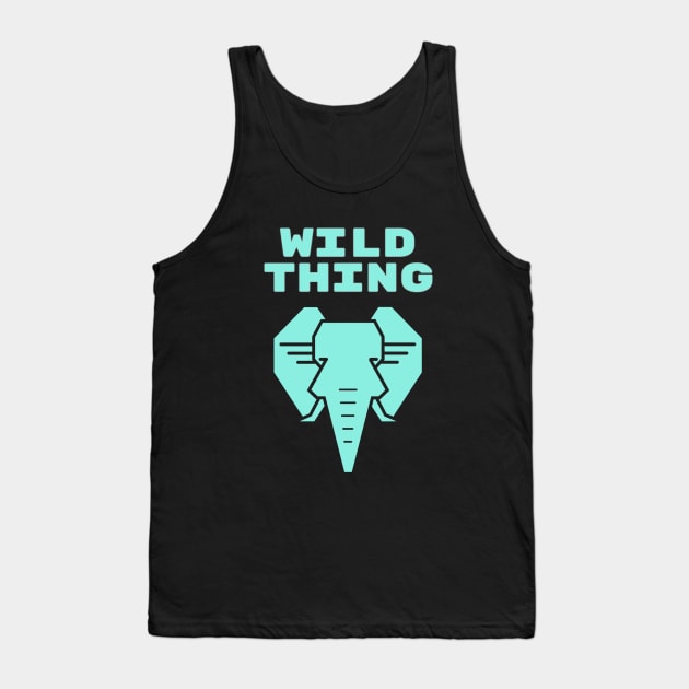 Wild Thing,  Elephant, Wildlife, Asian Elephant, Animal, Earth Shot, Outer Wilds Tank Top by Style Conscious